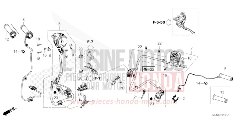 COMMUTATEUR (DCT) de Africa Twin DCT GRAND PRIX RED (R380B) 2025